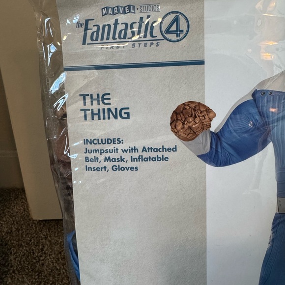 Spirit Halloween The Fantastic Four Adult The Thing Costume Size M NEW Cosplay - Picture 2 of 5